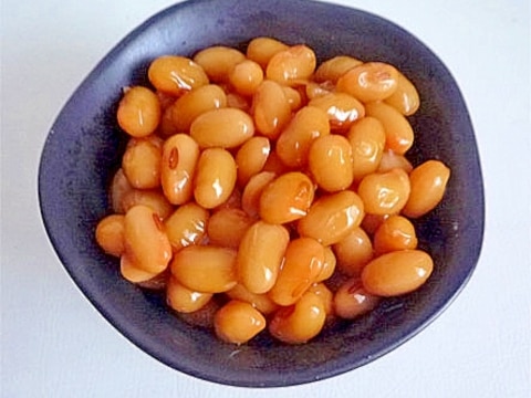 大豆の甘醤油煮